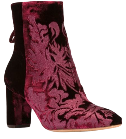 Red Alexandre Birman velvet ankle boots B350300021 - Farfetch
