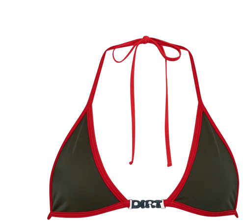 Khaki/Red Bikini Top – ap0cene
