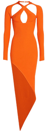 Shop David Koma Asymmetrical Midi-Dress | Saks Fifth Avenue