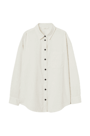 Corduroy Shirt - White