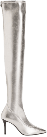 Giuseppe Zanotti Felicity thigh-high boots silver I980037K06 - Farfetch