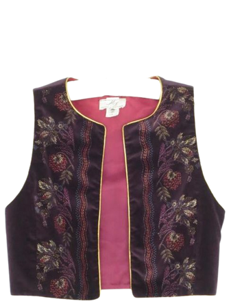 70s bolero vest vintage velvet vest 70s vest cropped | Etsy