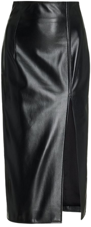 Fonda Leather Midi Skirt By 16arlington | Moda Operandi