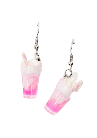 Milkshake Drop Earrings - Pink | Dolls Kill