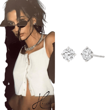Hailey Bieber Closet • DorseyOfficial Lab-Grown White Sapphire Riviere Necklace ($390.00)