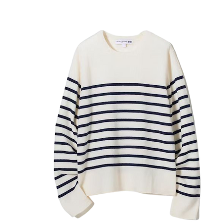 Cashmere Striped Crew Neck Long-Sleeve Sweater (Ines de la Fressange) | UNIQLO US