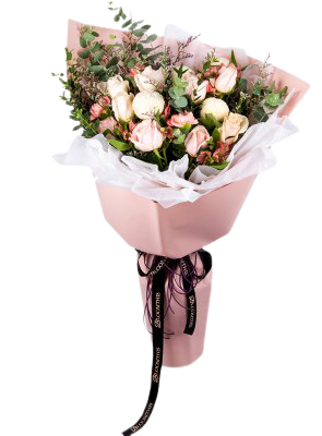 BLOOMTHIS - Selene pink rose bouquet flower
