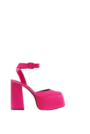 High-heel XL platform sandals - Shoes - Woman | Bershka