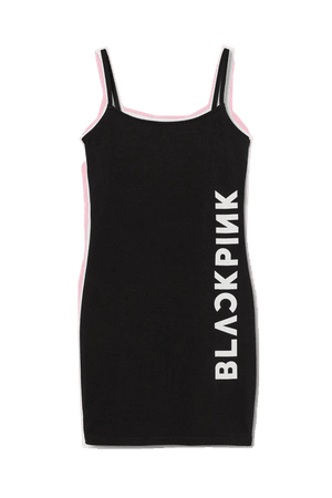 Fitted Dress - Black/Blackpink - Ladies | H&M US