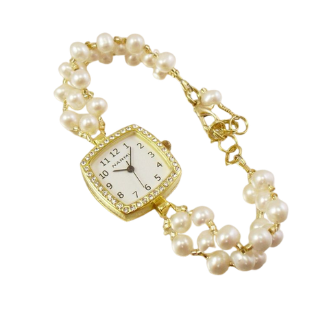 Pearl vintage bracelet watch 1