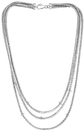 Effy® Sterling Silver 1/8 ct. t.w. Diamond Necklace