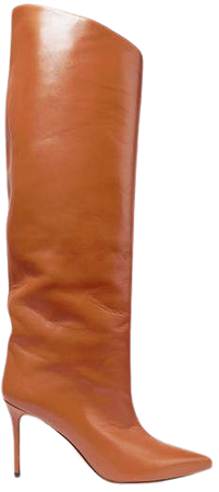 Alex Leather Knee Boots - Tan