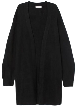 black cardigan