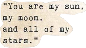 sun moon stars quote poem writing paper