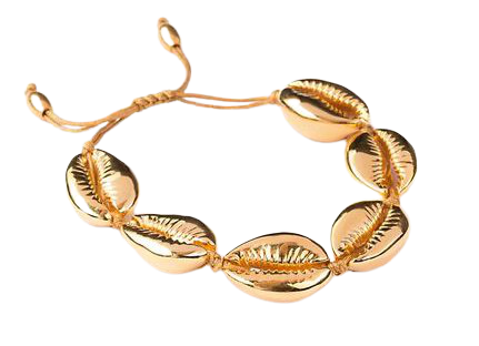 gold shell bracelet