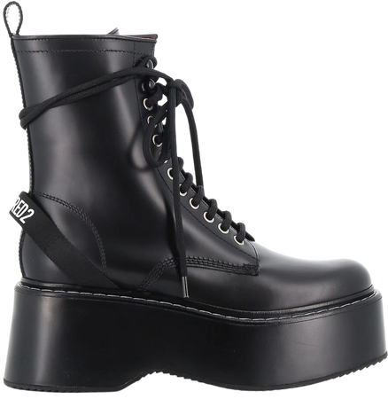 Dsquared2 Lace Up Leather Boots | italist