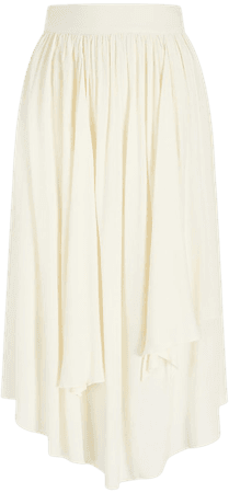 Draped Midi Skirt | Express
