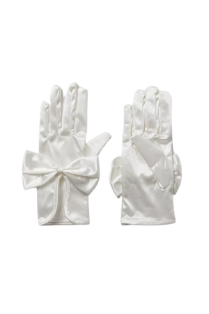 Satin Bow Glove | Urban Outfitters
