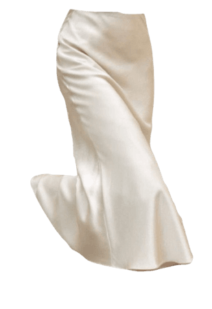 silk slip skirt