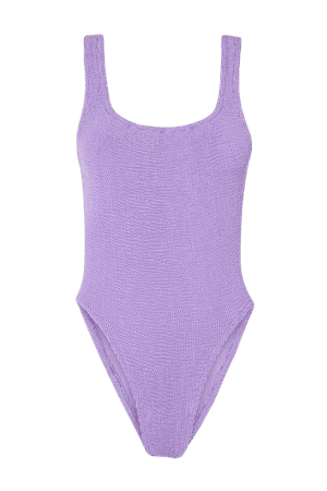 Seersucker Swimsuit - Lilac