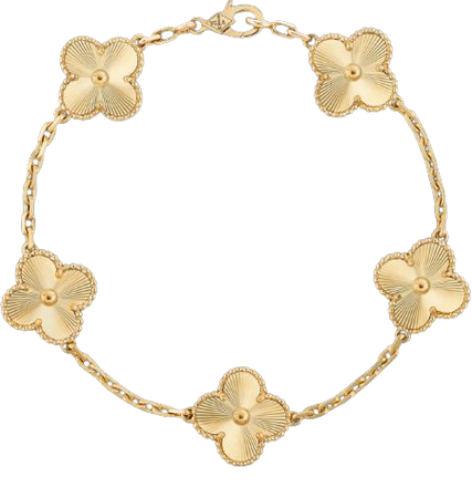 vintage alhambra bracelet yellow gold