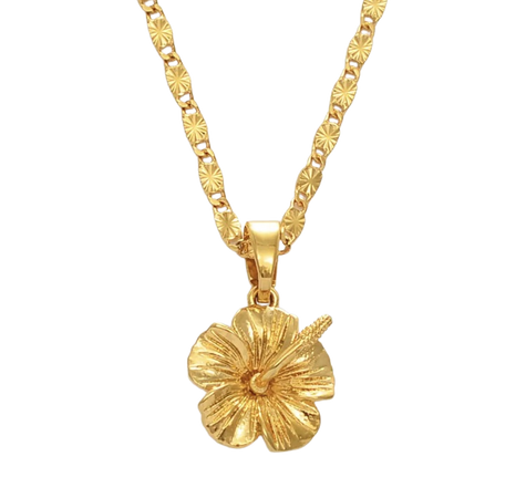 hibiscus necklace