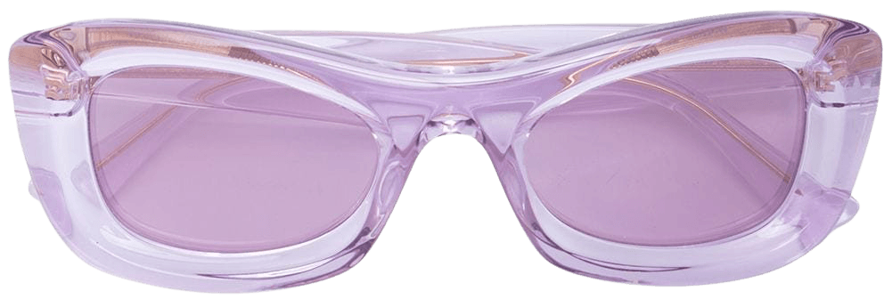 Bottega Veneta Eyewear Transparenta Rektangulära Solglasögon - Farfetch