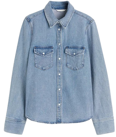 Denim Shirt - Light denim blue - Ladies | H&M US