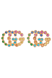 Gucci | 18-karat gold diamond earrings | NET-A-PORTER.COM