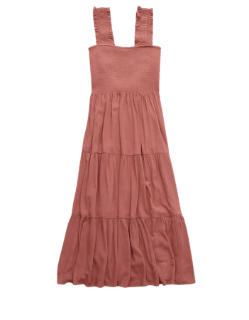 Aerie Smocked Midi Dress