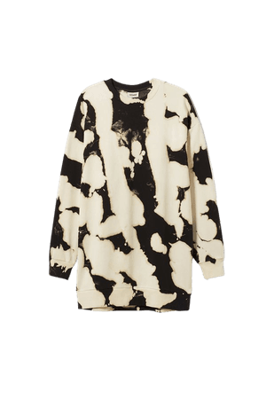 Liza Sweatshirt Dress - Bleach-dye - Dresses & Jumpsuits - Weekday WW