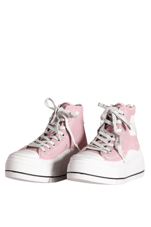 R13 pink platform sneaker