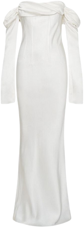 meshki giselle white gown