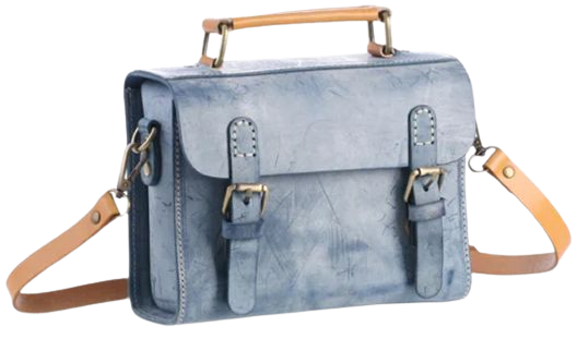 Portable Messenger Bag Cowhide Leather Retro