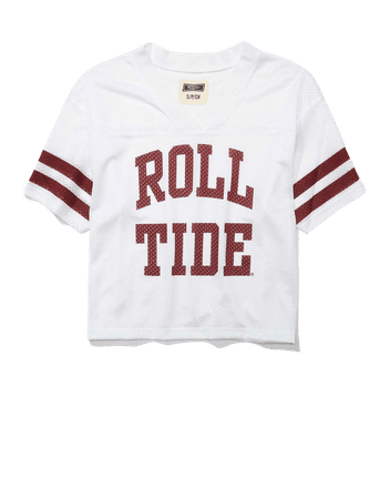 Tailgate Women's Alabama Crimson Tide Cropped Mesh Jersey