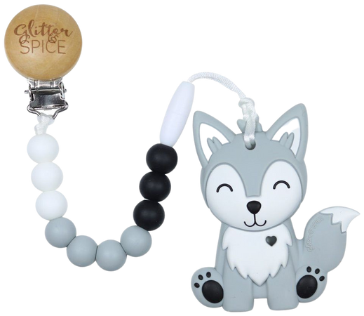 Wolf Pup Teether - Overstock – Glitter & Spice