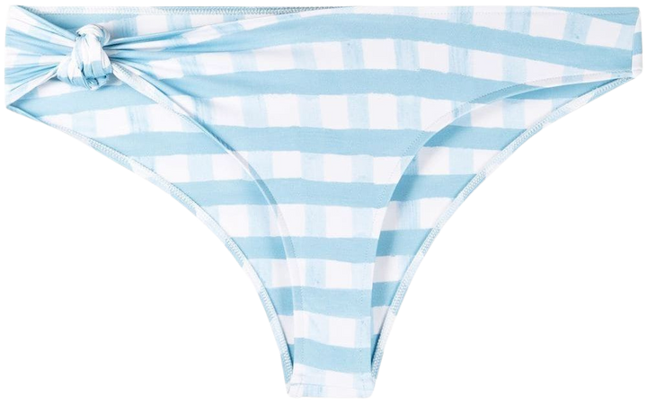 Shop Jacquemus gingham side-knot bikini bottoms with Express Delivery - FARFETCH