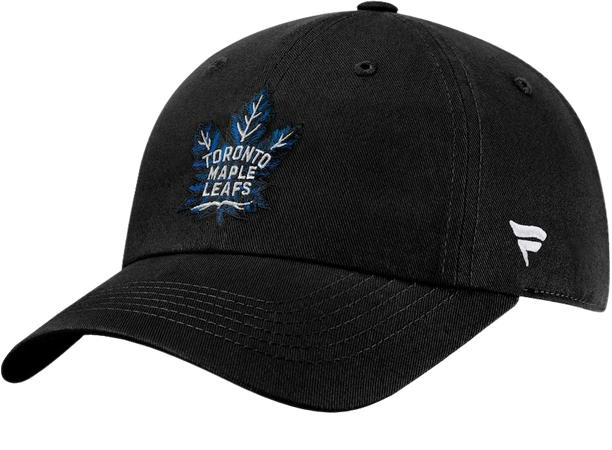 Men's Fanatics Branded Black Toronto Maple Leafs Team Core Alternate Logo Adjustable Hat