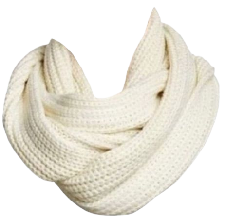 cream knit scarf