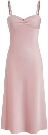 Satin Sweetheart Solid Cut Out Maxi Dress - Cider