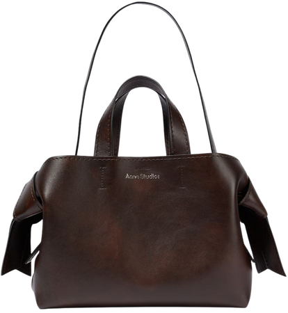 Musubi Medium leather shoulder bag in brown - Acne Studios | Mytheresa