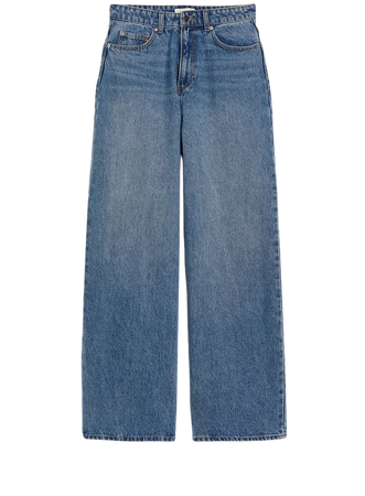 Wide Regular Jeans - Denim blue - Ladies | H&M US