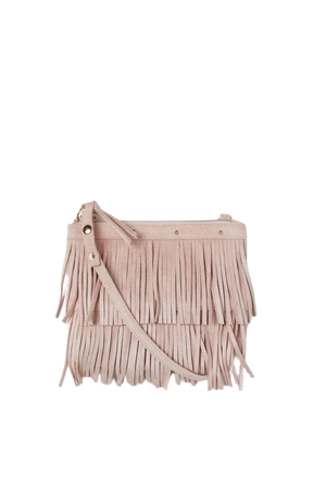 Shoulder Bag with Fringe - Light pink - Kids | H&M US
