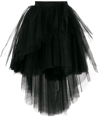 Brognano Tulle Asymmetric Hem Skirt