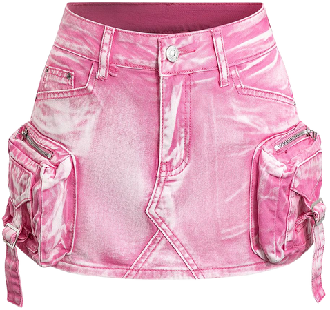 Faded Pocket Denim Mini Skirt – Micas