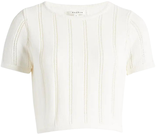 PacSun Cozy Short Sleeve Crop Sweater | Nordstrom