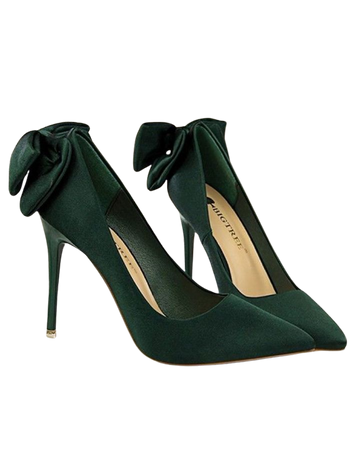 dark green heels