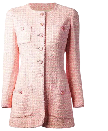 Supberbe CHANEL 1997 Pink Lesage Tweed CC Logo Button Jacket Blazer 42 For Sale at 1stDibs | pink tweed blazer, chanel pink blazer, chanel tweed jacket