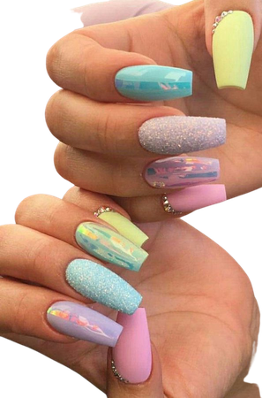 Easter Acrylic Nails