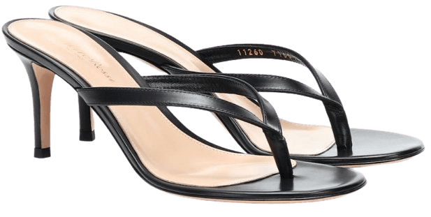 GIANVITO ROSSI Black Calypso Sandals
